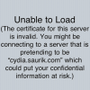 Cydiaの読み込みでUnable to Load エラーが出るときの対処